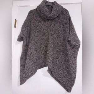 Theory Cowl Neck Poncho Sweater – Size Medium 🤎✨